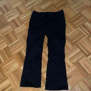 jcrew black boot cut crop jeans